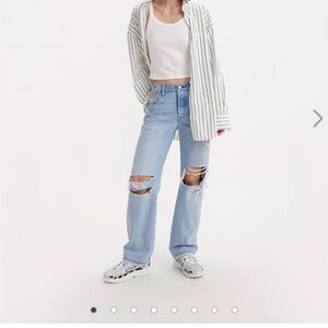 Levi's Light Blue Straight Leg Jeans